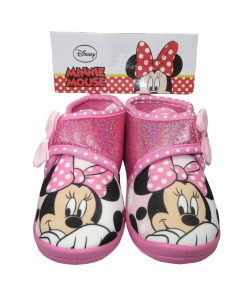 Παντοφλάκια με Αυτοκόλλητο Minnie Ροζ 23-30 DISNEY S20314-RZ