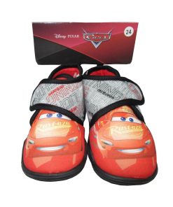 Παντοφλάκια με Αυτοκόλλητο Cars Γκρι 23-30 DISNEY S20524-GR