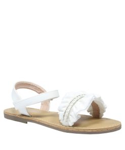 Flats με Strass και Αυτοκόλητο Λευκό 31-36 Jianni di kappa 759-1-LF