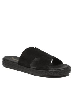 Flatforms Δερμάτινα Μαύρο Καστόρι Ελληνικής Κατασκευής F21-K-MR
