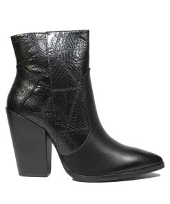 Μποτάκια με Snake Print Μαύρο Jianni di kappa MPK-9081-MR