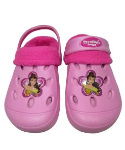Παντοφλάκια Crocs με Επένδυση Ροζ 28-35 Princess Disney S18416-RZ