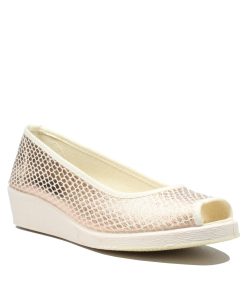 Peep toe Χαλκός με Μεταλιζέ Λεπτομέρειες Ισπανικής Κατασκευής 1302-XL