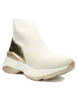 Slip ons με Μεταλιζέ Λεπτομέρειες Μπέζ Jianni di kappa.SN-19-XS