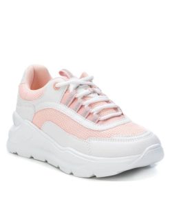 Sneakers Κοριτσιών σε Συνδιασμό Υλικών Ρόζ 31-38 Xti.57028-RZ