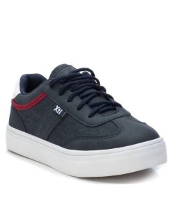 Sneakers Αγοριών σε Συνδιασμό ΥλικώνΜπλέ Xti 28-38.57158-ML
