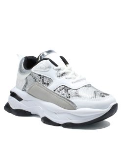 Sneakers με Snake Print Λευκό Jianni d kapa SN-6813-LF