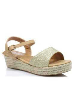 Εσπαντρίγια με Glitter Χρυσό 28-36 LeeCooper L9926-XS