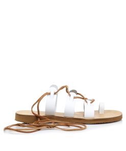 Flats Δέρμα με Κορδόνια Ελληνικής Κατασκευής 500-D-LF