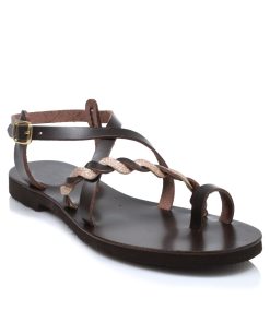 Flats δέρμα Καφέ Ελληνικής Κατασκευής 30G-KF