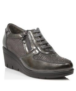 Sneakers Comfort με κορδόνια και Φερμουάρ Ατσαλί Jianni di kappa 962-SN-AT