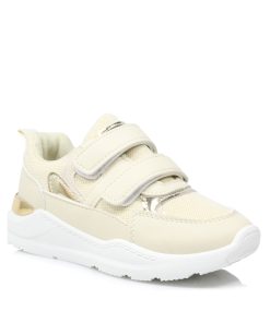 Sneakers με Αυτοκόλητα Μπεζ Jianni di kappa 30-35 GB-132-MZ