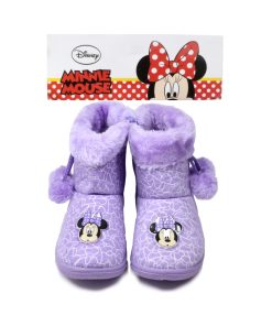 Παντοφλάκια με Φερμουάρ Μωβ 23-30 Minnie DISNEY S18321-MV