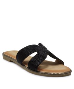 Flats Πλεκτά Μαύρο με Memory Foam Ελληνικής Κατασκευής Jk 856-FL-MR