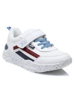 Sneakers Ανατομικά με Memory Foam και Αυτοκόλλητο Λευκό 31-38 ΧΤΙ 57572-SN-LF