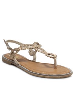 Flats Σανδάλια Πλεκτά με Μαλακό Πάτο Χαλκός Jianni di kappa 8701-FL-XL