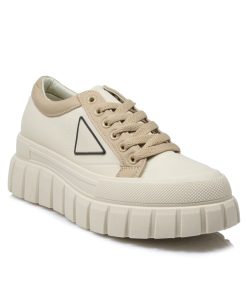Sneakers με Κορδόνια Μπεζ Jianni di kappa 214-SN-MZ