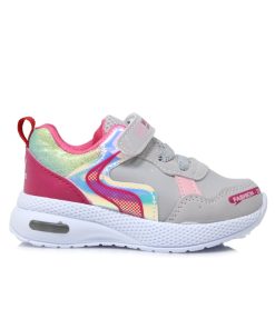 Sneakers Γκρι με Αυτοκόλητο και Λάστιχα Jianni di kappa 018-GR