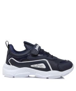 Sneakers Μπλε με Αυτοκόλητο και Λάστιχα Jianni di kappa 02-ML