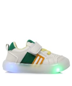 Sneakers με Φωτάκια και Αυτοκόλητο Μπεζ 15-19 100-MZ