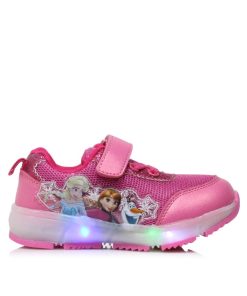 Sneakers Frozen με Αυτοκόλητο Φούξια 25-35 2063-FX