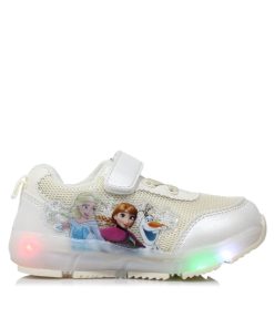 Sneakers Frozen με Αυτοκόλητο Μπεζ 25-35 2063-MZ