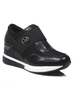 Sneakers με Λάστιχο Μαύρο Jianni di kappa 1009-SN-MR