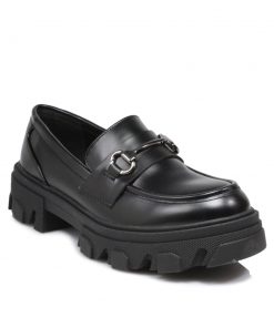 Loafers Μαύρα με Διακοσμητικό Jianni di K 2559-LF-MR