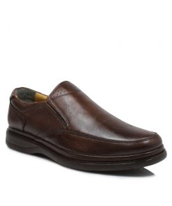 Slip on Ανατομικά από Μαλακό Δέρμα με Λάστιχο Ταμπά Tsoukalas anatomic 208-MK-TM