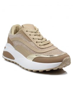 Sneakers σε Συνδιασμό Υλικών Ταμπά Jianni di k 95Q12-SN-TM