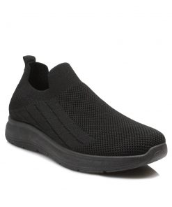 Slip ons Ανατομικά με Λάστιχο Μαύρα Tsoukalas anatomic 551-SN-MR
