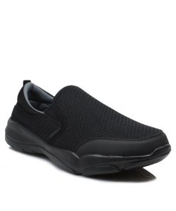 Slip on Lumberjack με Memory Foam Μαύρα SMA9402001-SN-MR