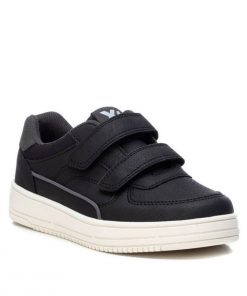 Casual με Αυτοκόλητα και Ραφτή Σόλα Vegan Μαύρο 28-35 ΧΤΙ 57649-MR
