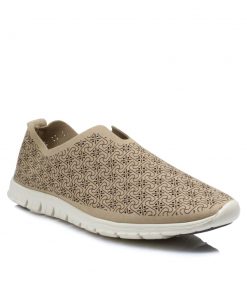 Sneakers Microfiber Ανατομικά Jianni d kapa Camel ED-GC-1865-CM