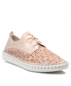 Sneakers Microfiber Ανατομικά με Κορδόνια Ροζ Jianni d kapa HI-5105-RZ