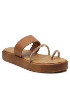 Flatforms Δερμάτινα με Αφρώδη Πάτο Χειροποίητα Ταμπά jianni d kapa 2302-FLF-TM