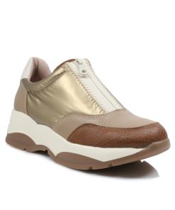 Sneakers Ανατομικά με Φερμουάρ Μπεζ Jianni d kapa 0309-SN-MZ