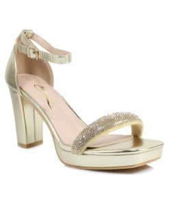 Πέδιλα με Strass και Φιάπα Χρυσά Jianni d kapa 5069-PD-XS