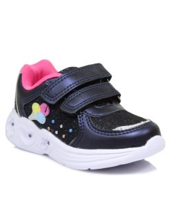 Sneakers με Αυτοκόλλητο και Φωτάκια Μπλε Jianni d kapa 510-SN-ML