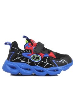 Sneakers με Αυτοκόλλητο Spiderman Μπλε 25-30 5320-SN-ML