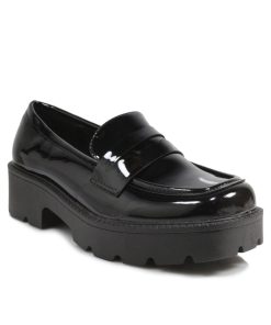 Loafers Μαύρο Λουστρίνι Χοιροποίητα Jianni d kapa 5531-LF-MR
