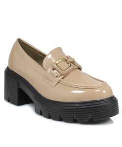 Loafers Camel Σπαστό Λουστρίνι Jianni d kapa 8341-LF-CM