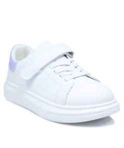 Sneakers με Αυτοκόλητα Λευκά 26-37 1-8-SN-LF