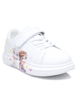 Sneakers Frozen με Αυτοκόλητα Λευκά 26-37 6-1-SN-LF