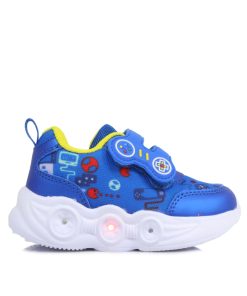 Sneakers με Φωτάκια και Αυτοκόλλητα Ρουά 20-25 Jianni d kapa 050-SN-RA