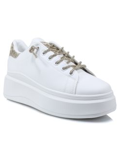Sneakers με Strass Κορδόνια και Memory Foam Jianni d kapa 9603-SN-XS
